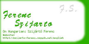 ferenc szijarto business card